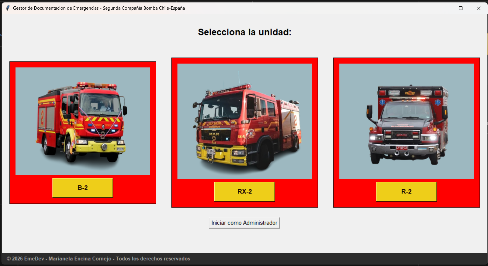 Captura 2 de la aplicación GEDE
